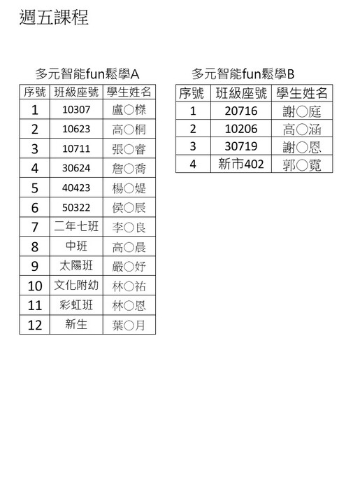 🔔【NEW】114學年度上學期課後才藝班開班報名成功名單公告🔔圖片